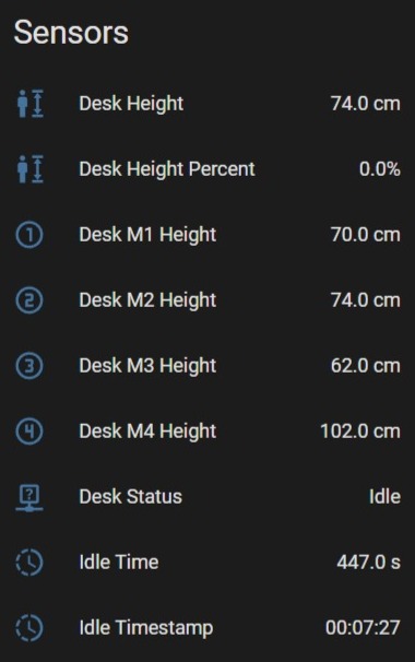 DeskUp Pro Sensors
